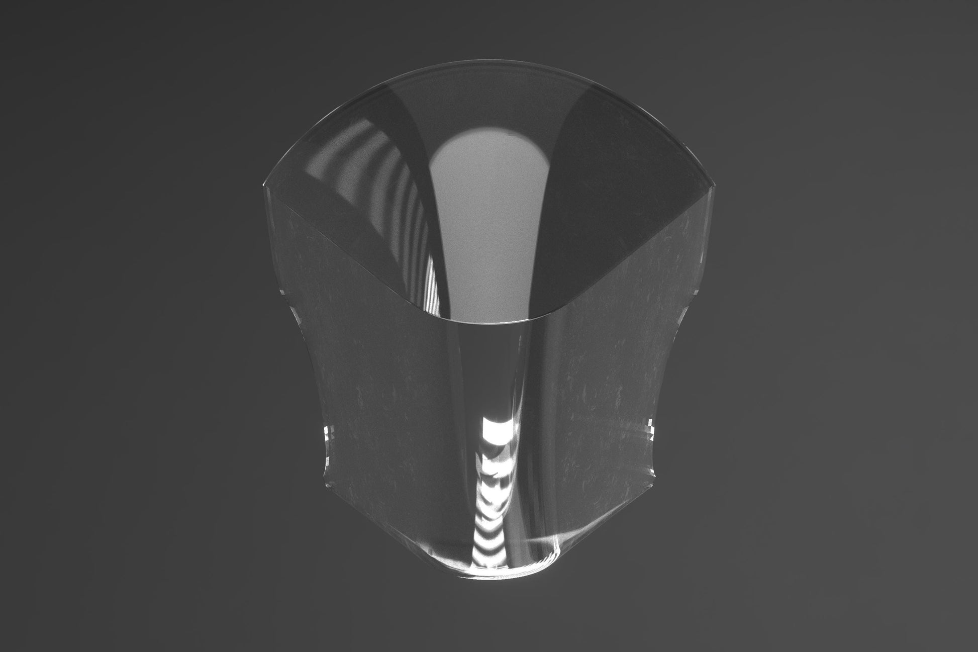M16 Mk3 Protogen Visor – Translucent Black PETG | Vacuum Formed Fursuit Visor | 3mm Polymer Dyed | Handcrafted Sci-Fi Costume Accessory