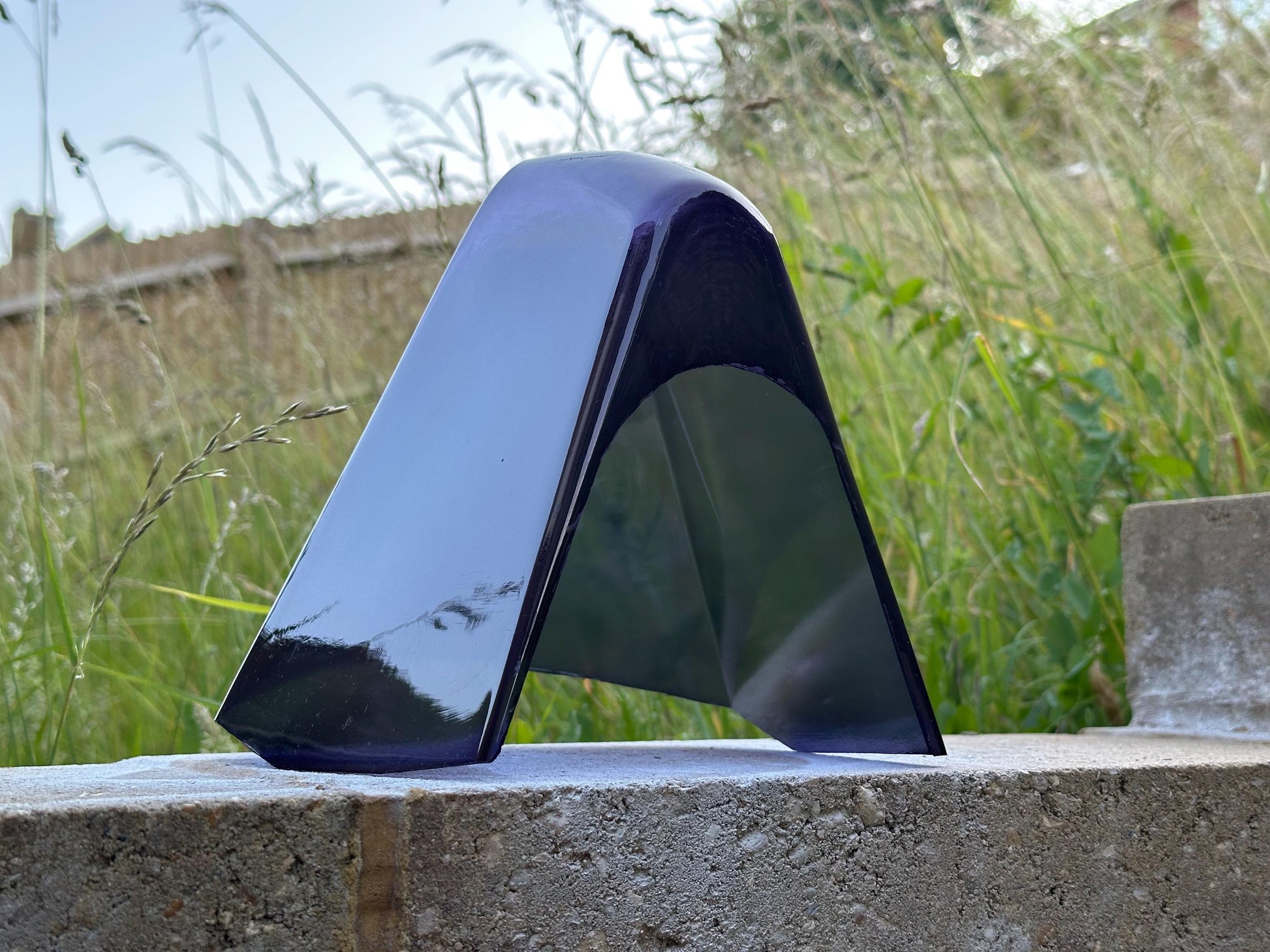 M16 Mk3 Protogen Visor – Translucent Black PETG | Vacuum Formed Fursuit Visor | 3mm Polymer Dyed | Handcrafted Sci-Fi Costume Accessory