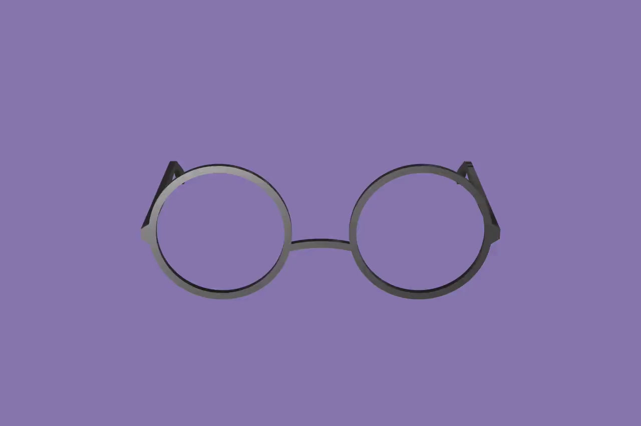 Round fursuit glasses 3D printed PLA+ Customizable Cosplay Eyewear