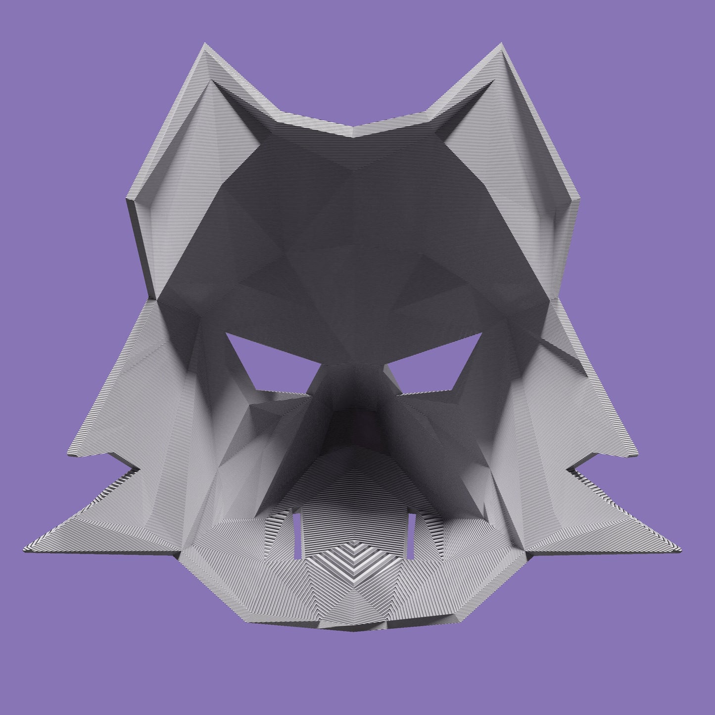 FULL SIZED 3D Printed Kitsune Mask