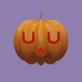 3D Printed UwU/OwO Pumpkin - Kawaii Halloween Decoration