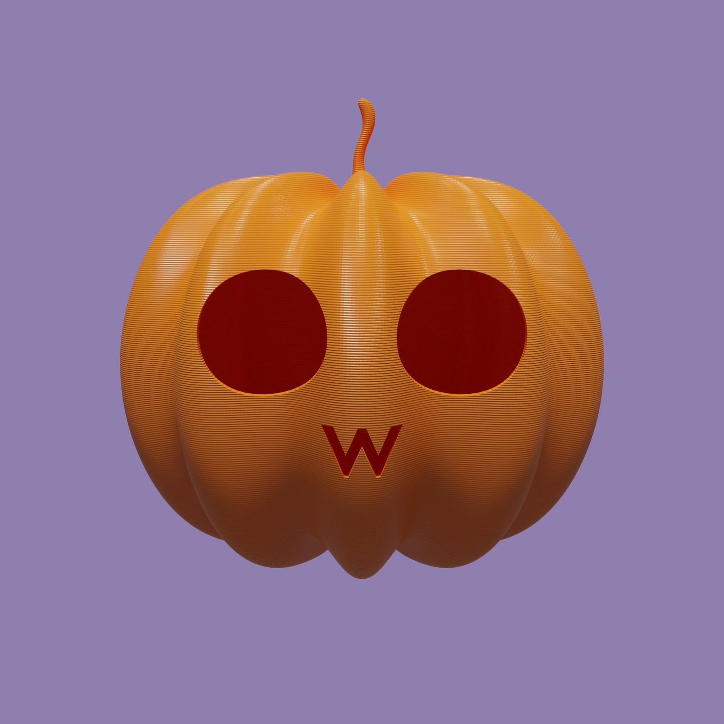 3D printed UwU/OwO pumpkin!