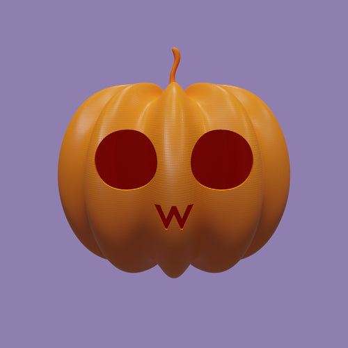 3D Printed UwU/OwO Pumpkin - Kawaii Halloween Decoration