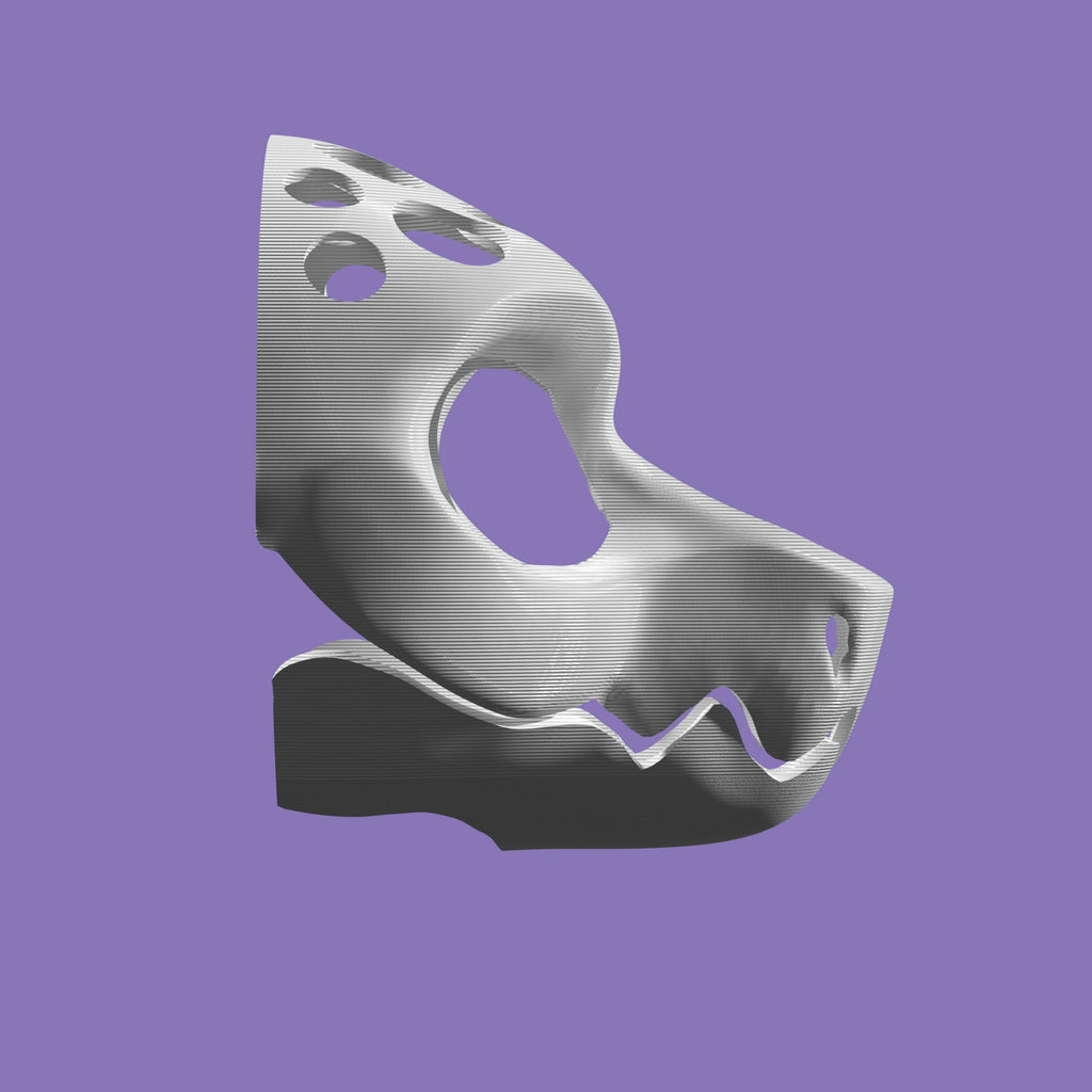 Wicker beast fursuit base with solid jaw for furries and costumes!
