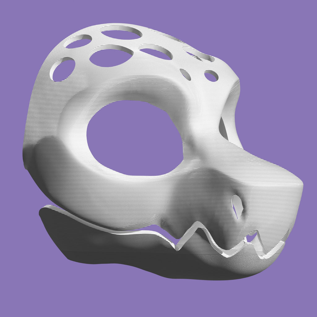 Wicker beast fursuit base with solid jaw for furries and costumes!