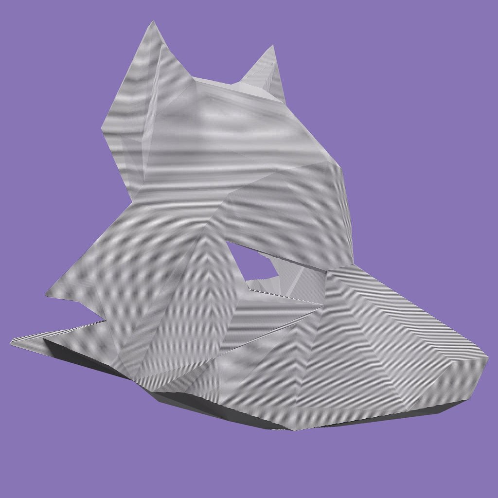 FULL SIZED 3D Printed Kitsune Mask