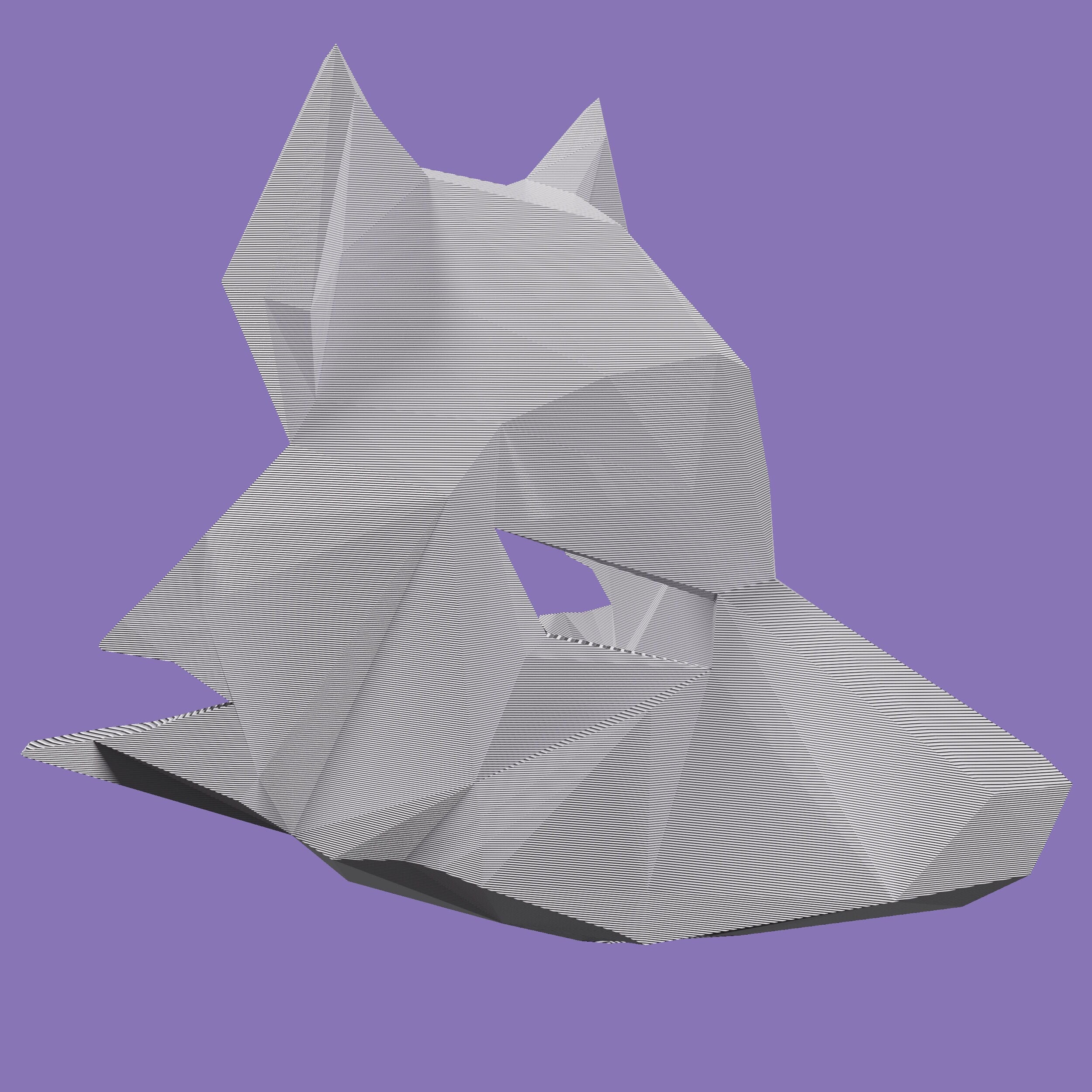 FULL SIZED 3D Printed Kitsune Mask