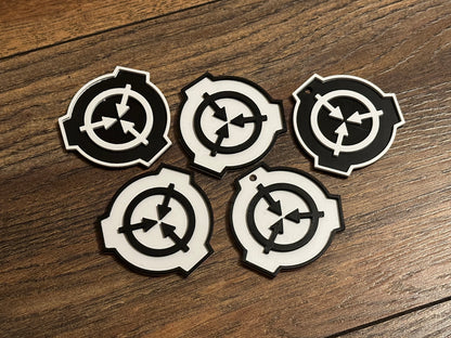 SCP logo patch 3D printed