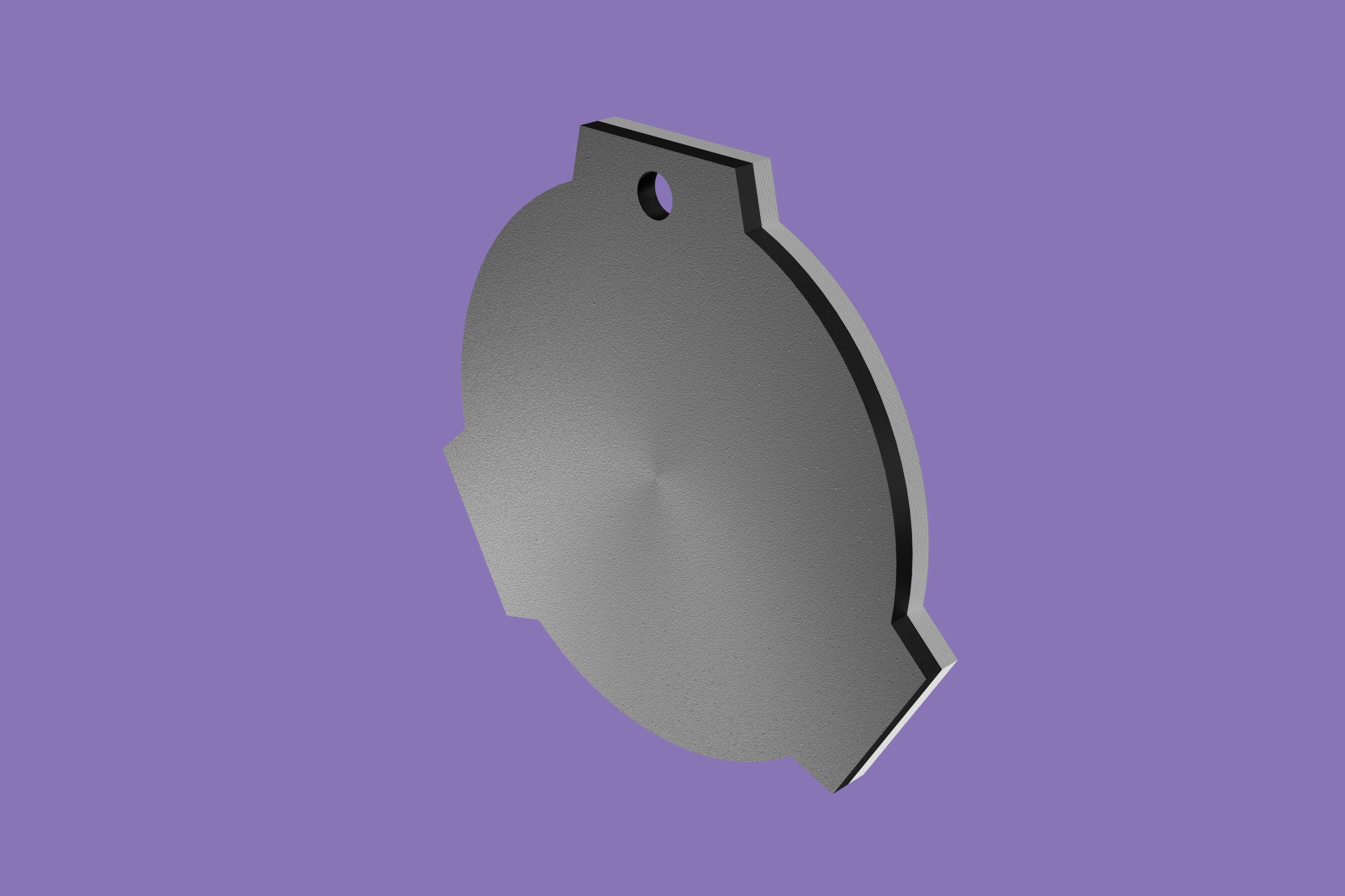 SCP logo Keychain 3D printed