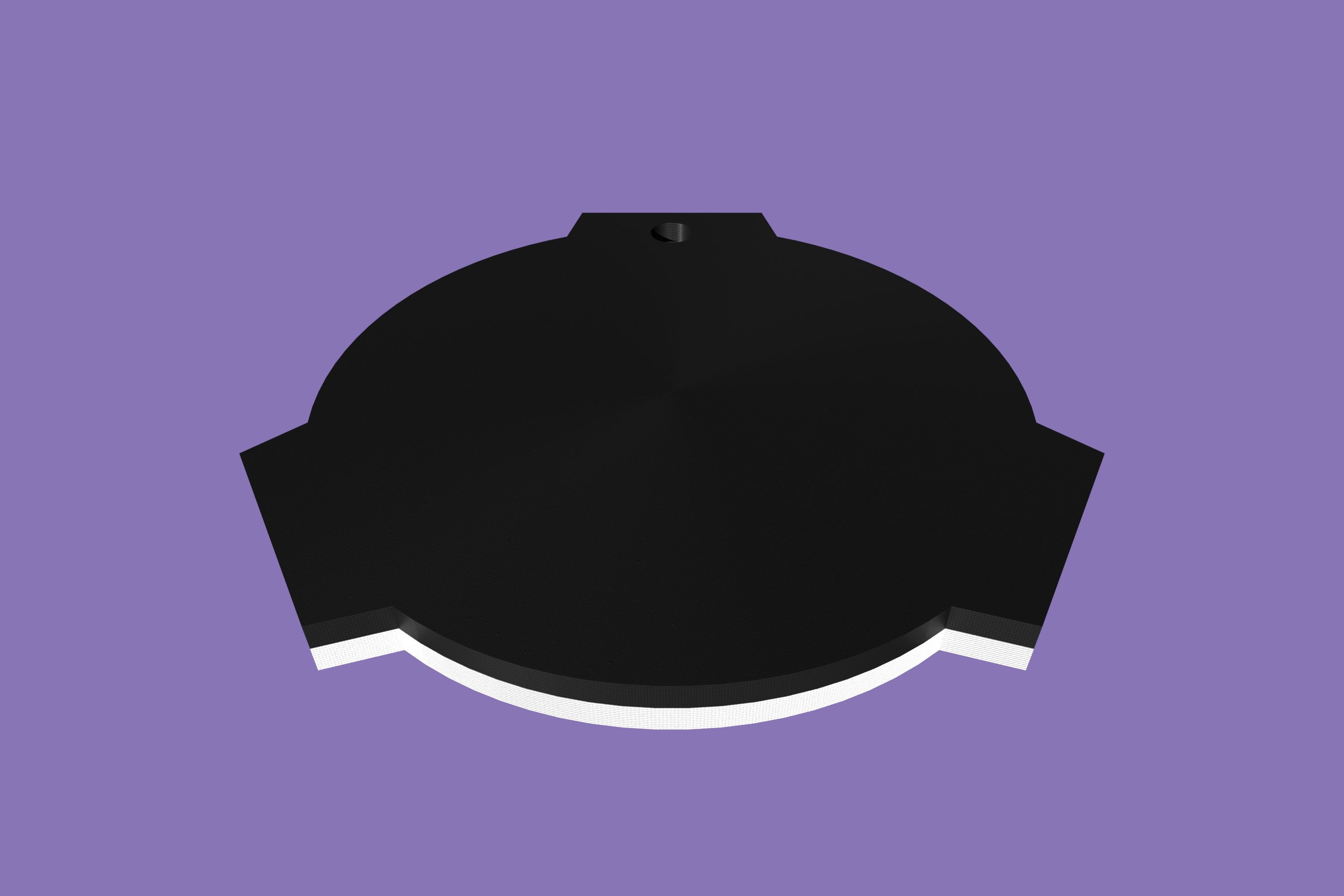 SCP logo Keychain 3D printed