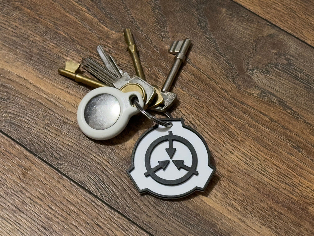 SCP logo Keychain 3D printed
