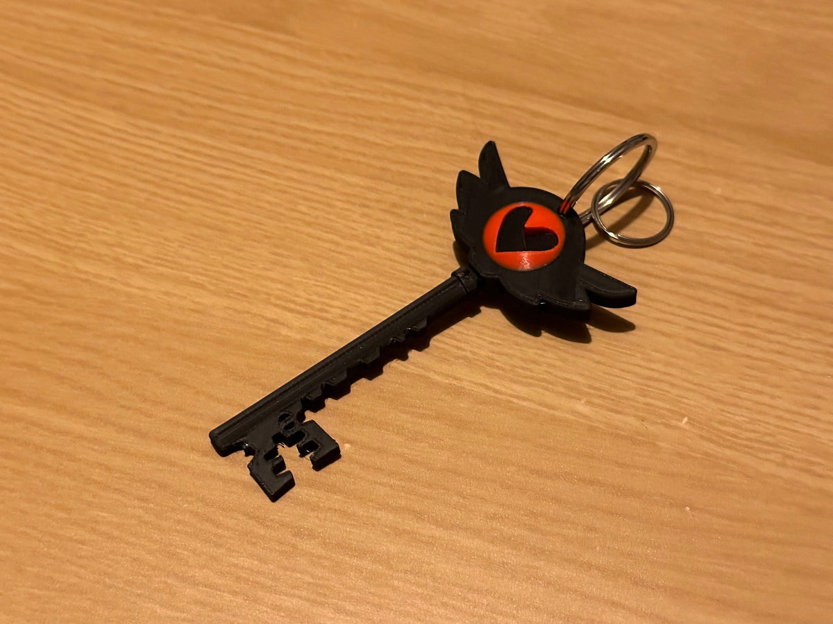 Hazbin hotel keychain pendant 3D printed - Unique Fan Art Cartoon Collectible - Durable & Customisable