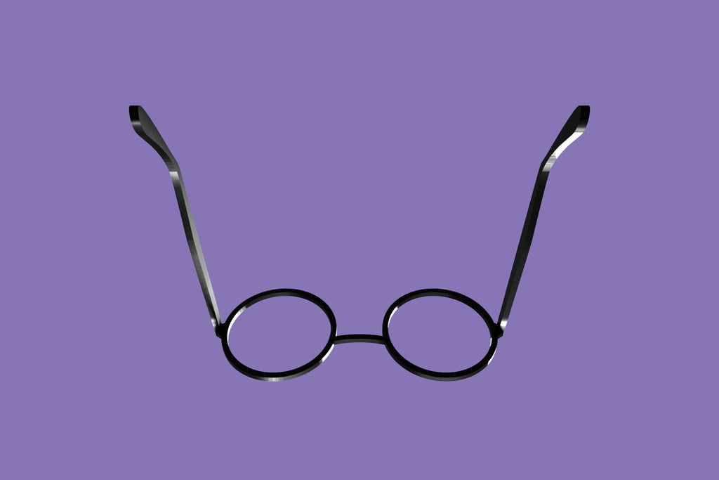 Round fursuit glasses 3D printed PLA+ Accessory Customizable Cosplay Eyewear