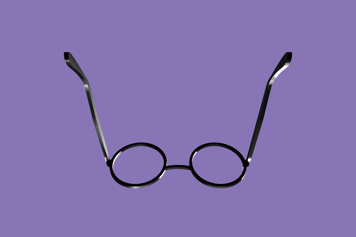 Round fursuit glasses 3D printed PLA+ Accessory Customizable Cosplay Eyewear