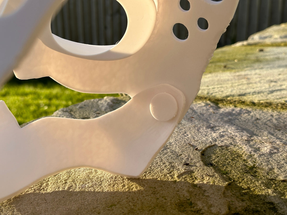 V2 Wickerbeast 3D Printed Fursuit Head Base with Articulating Jaw, Customizable Wicker Beast Costume for Furries