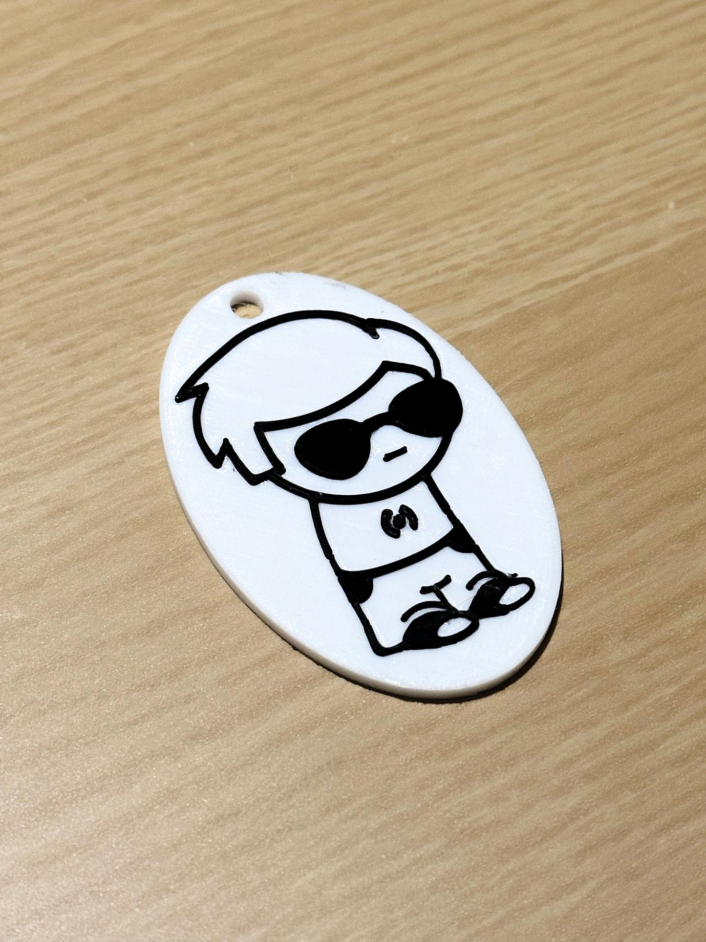 Dave Strider Homestuck Keychain - 3D Printed with High quality Sunlu PLA+