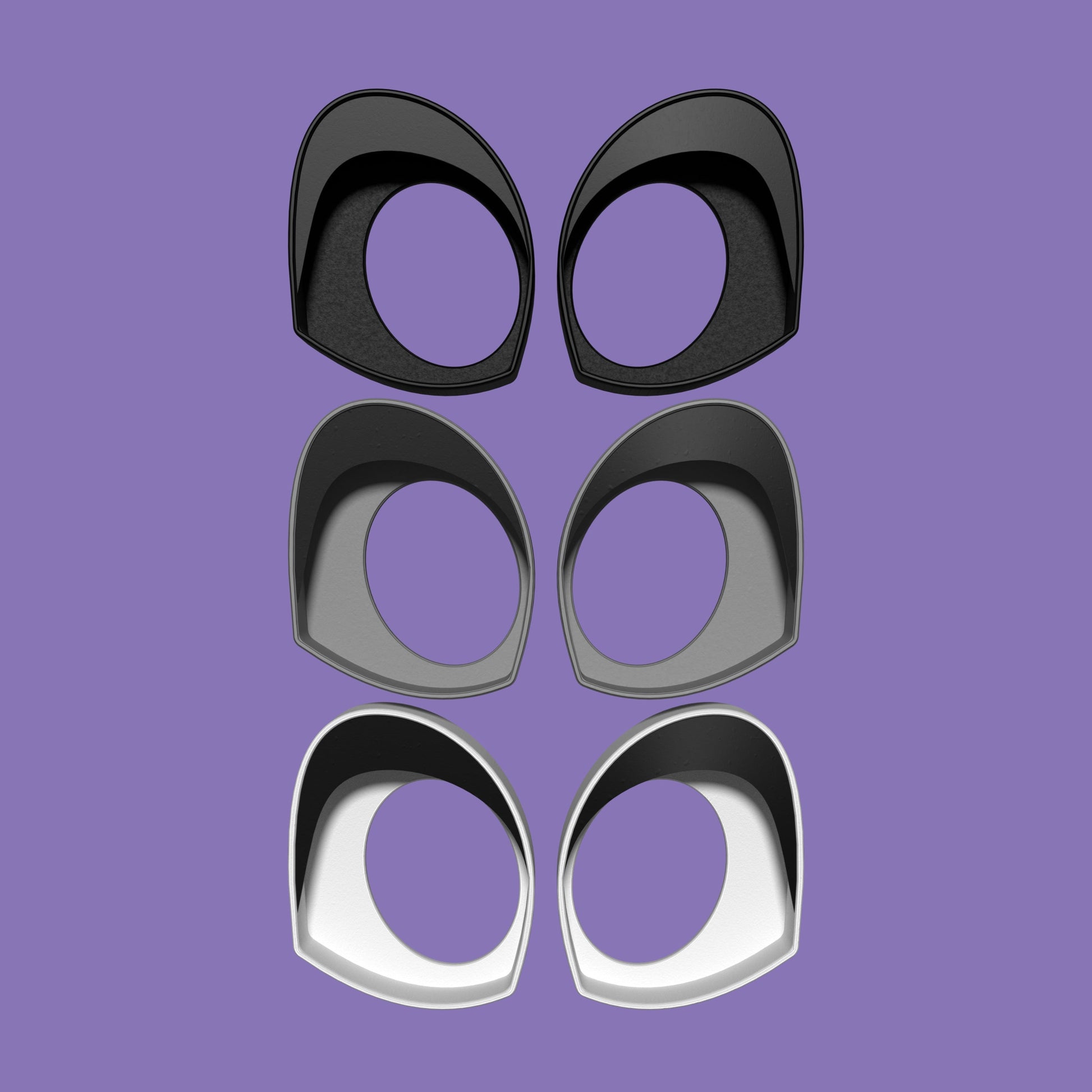 Fursuit Toony Eye blanks 3D Printed very high quality! For furries and costumes!