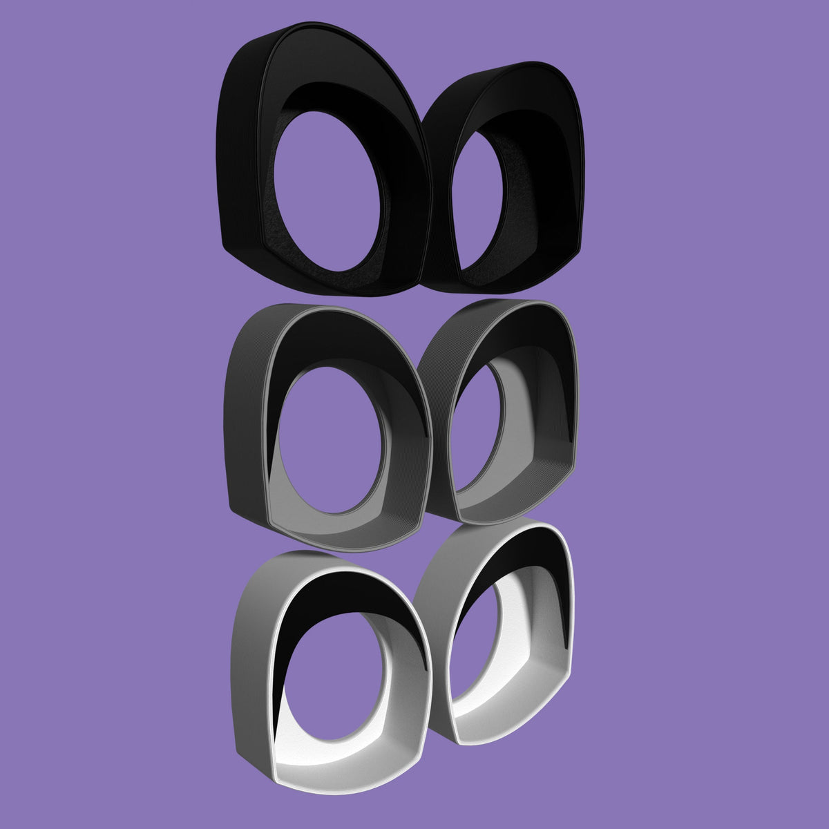 3D Printed Fursuit Eye Blanks: Toony Style PLA+ Costume Eyes