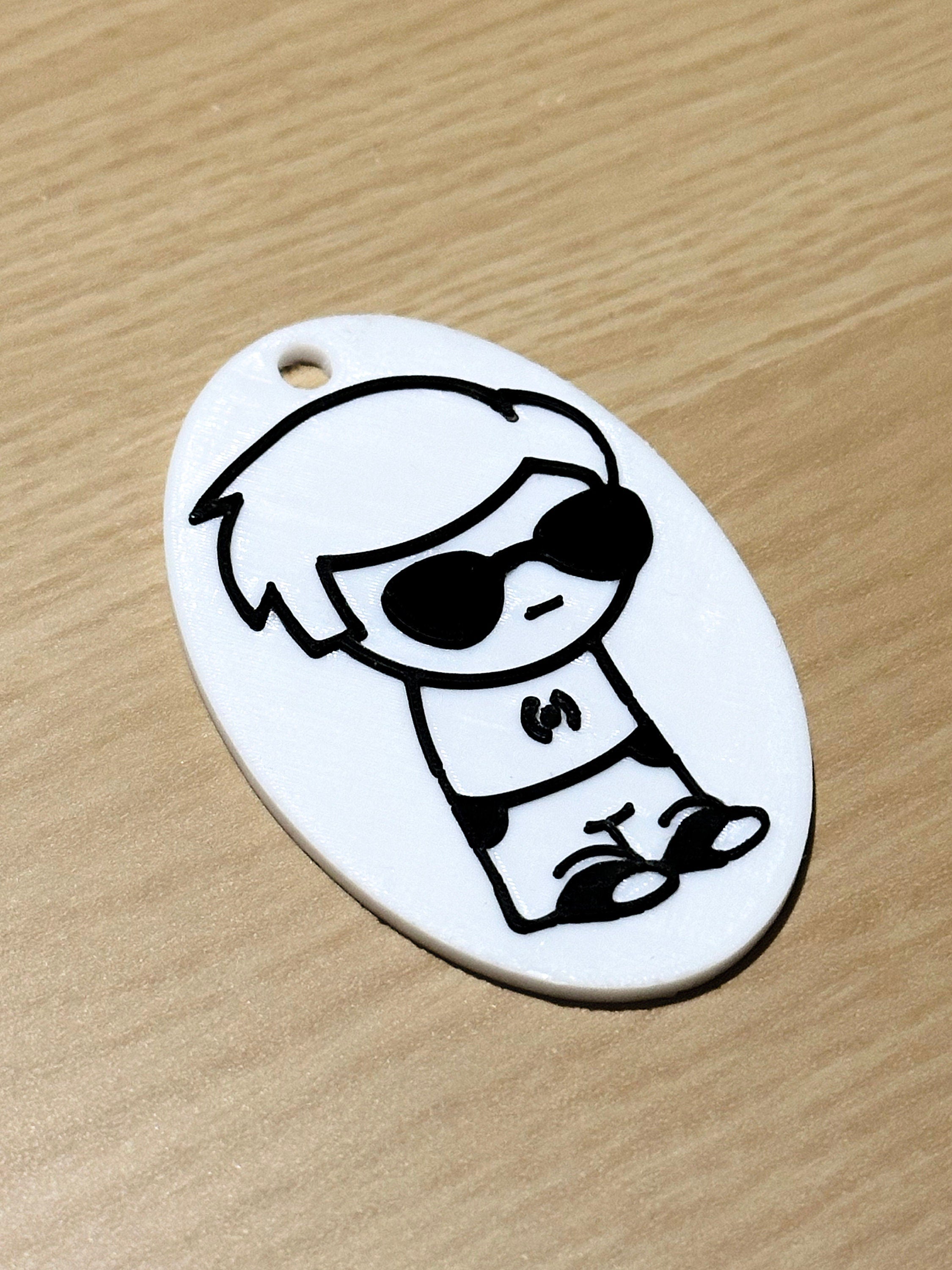 Dave Strider Homestuck Keychain - 3D Printed with High quality Sunlu PLA+