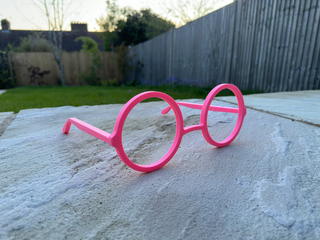 Round fursuit glasses 3D printed PLA+ Customizable Cosplay Eyewear