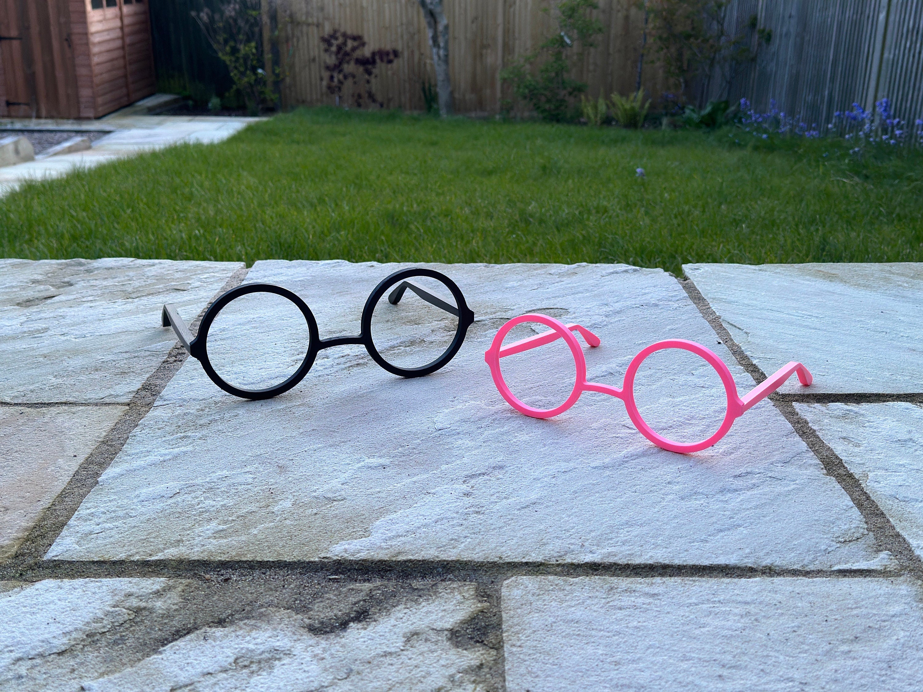 Round fursuit glasses 3D printed PLA+ Customizable Cosplay Eyewear
