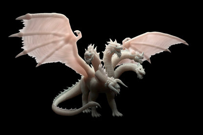 Ultra-High Detail Hydra Dragon Model DnD roleplaying - Resin 3D Printed @MZ4250