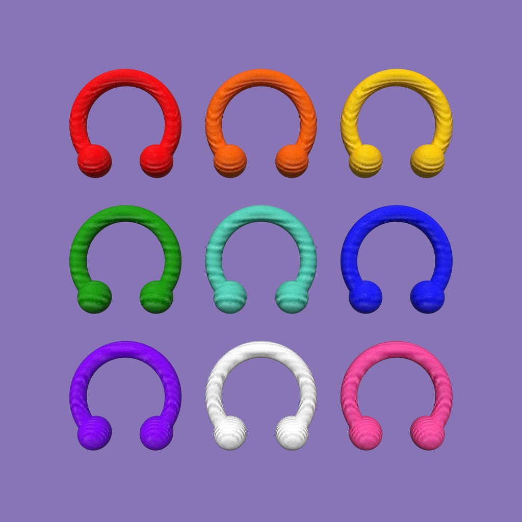 Fursuit Nose Ring Septum Piercing Accessory - 3D Printed for Cosplay and Costume