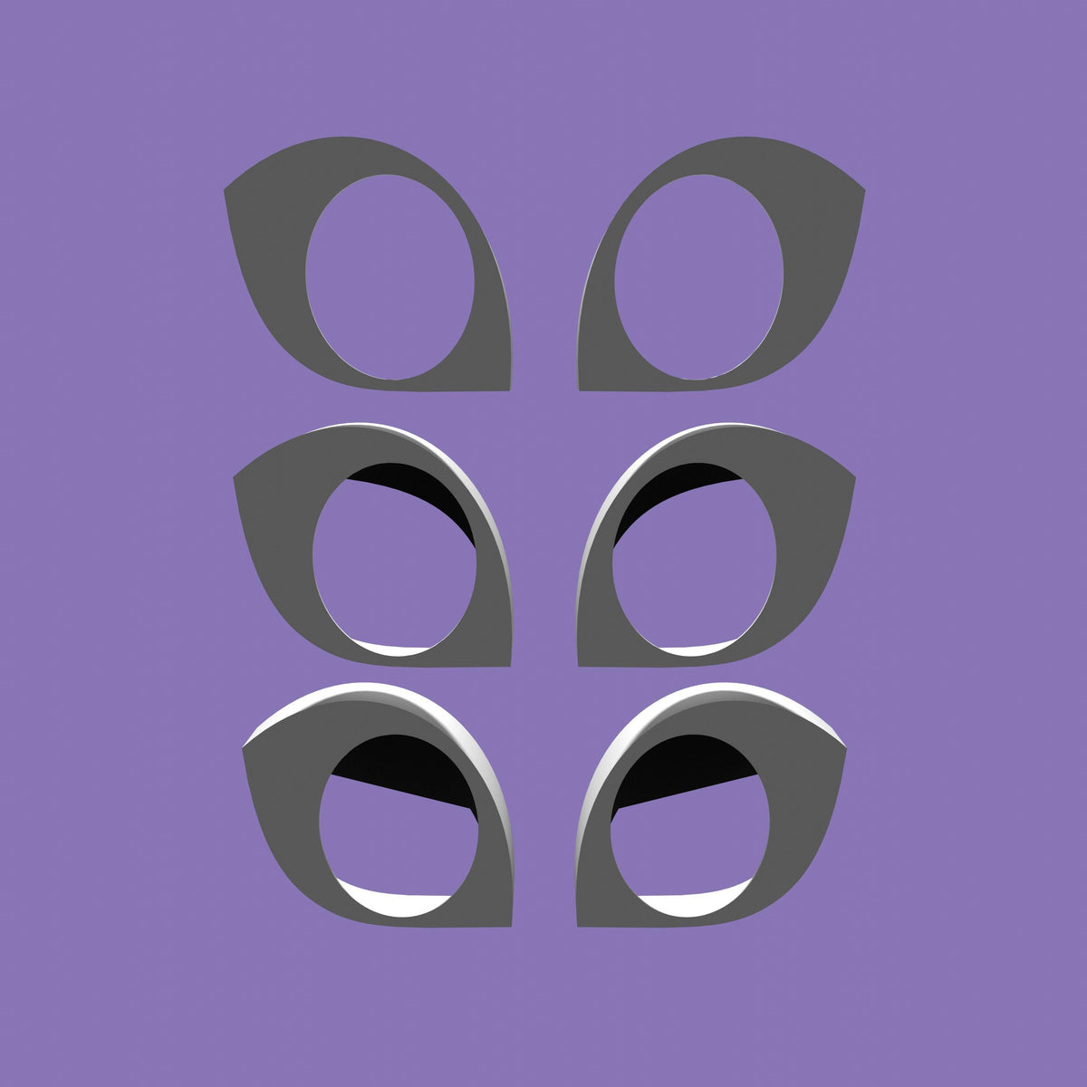 Kemono Fursuit Eye Blanks: 3D Printed PLA+ DIY Cosplay Eyes