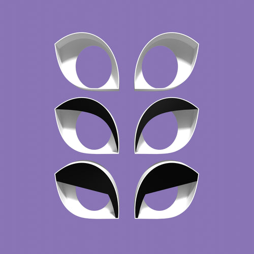Kemono Fursuit Eye Blanks: 3D Printed PLA+ DIY Cosplay Eyes