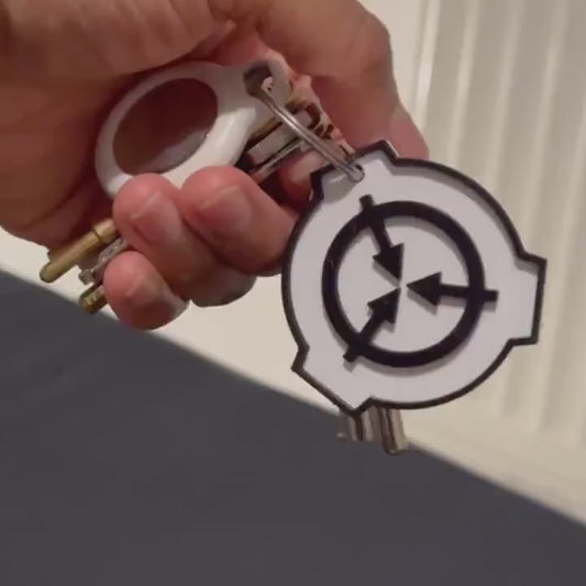 SCP logo Keychain 3D printed