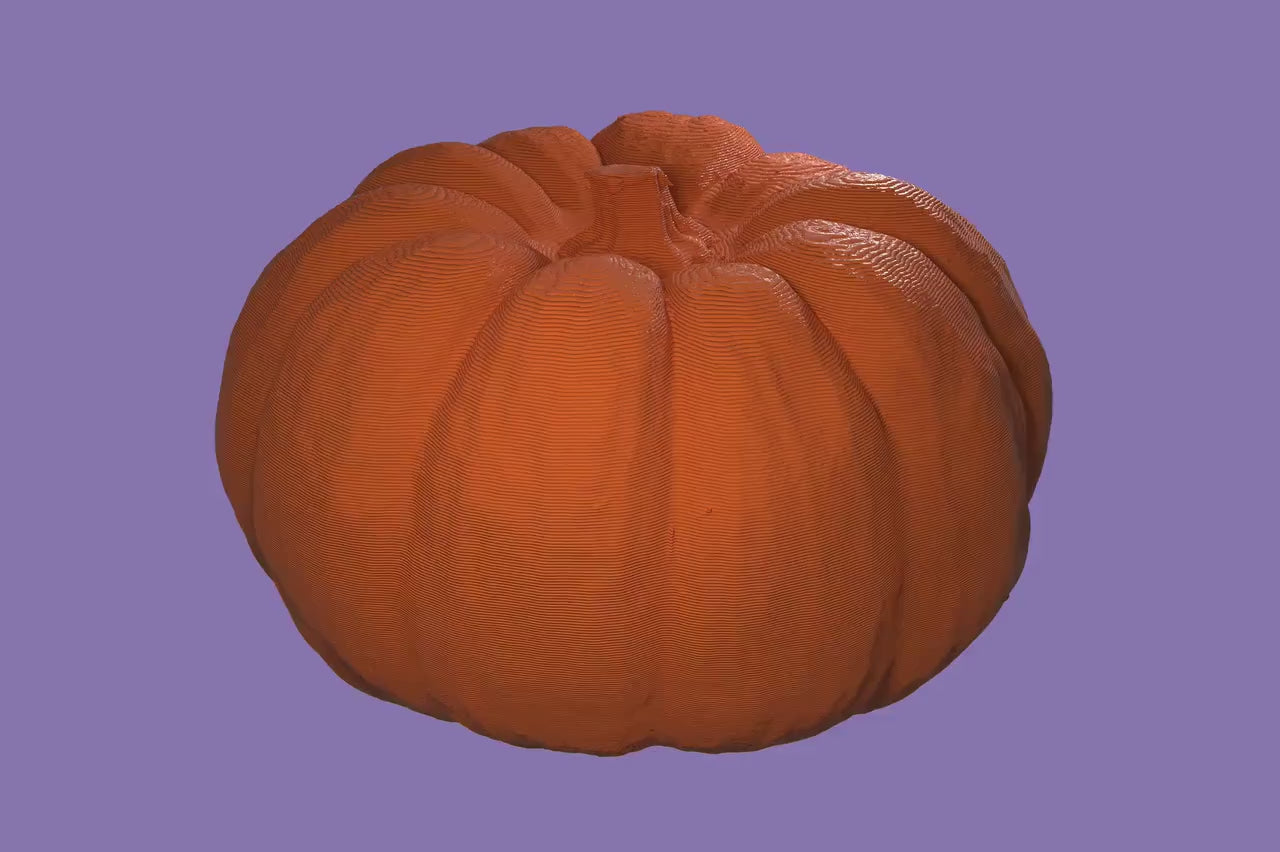 3D Printed Halloween Pumpkin Decoration | Customizable Fall Decor | Unique Autumn Home Accent