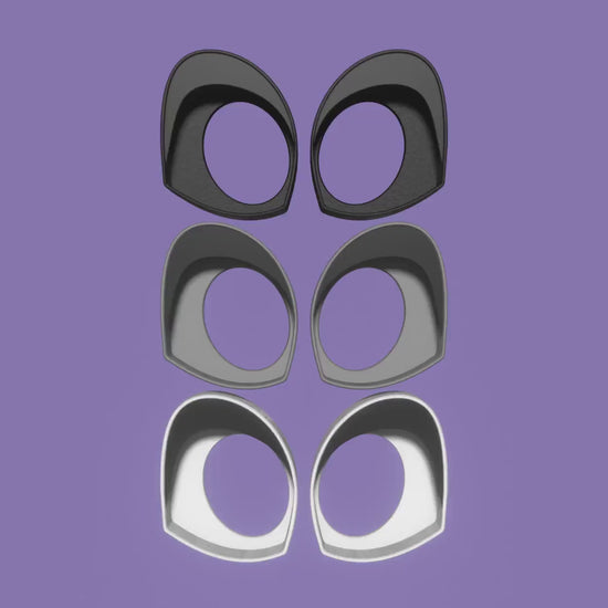 Fursuit Toony Eye blanks 3D Printed very high quality! For furries and costumes!