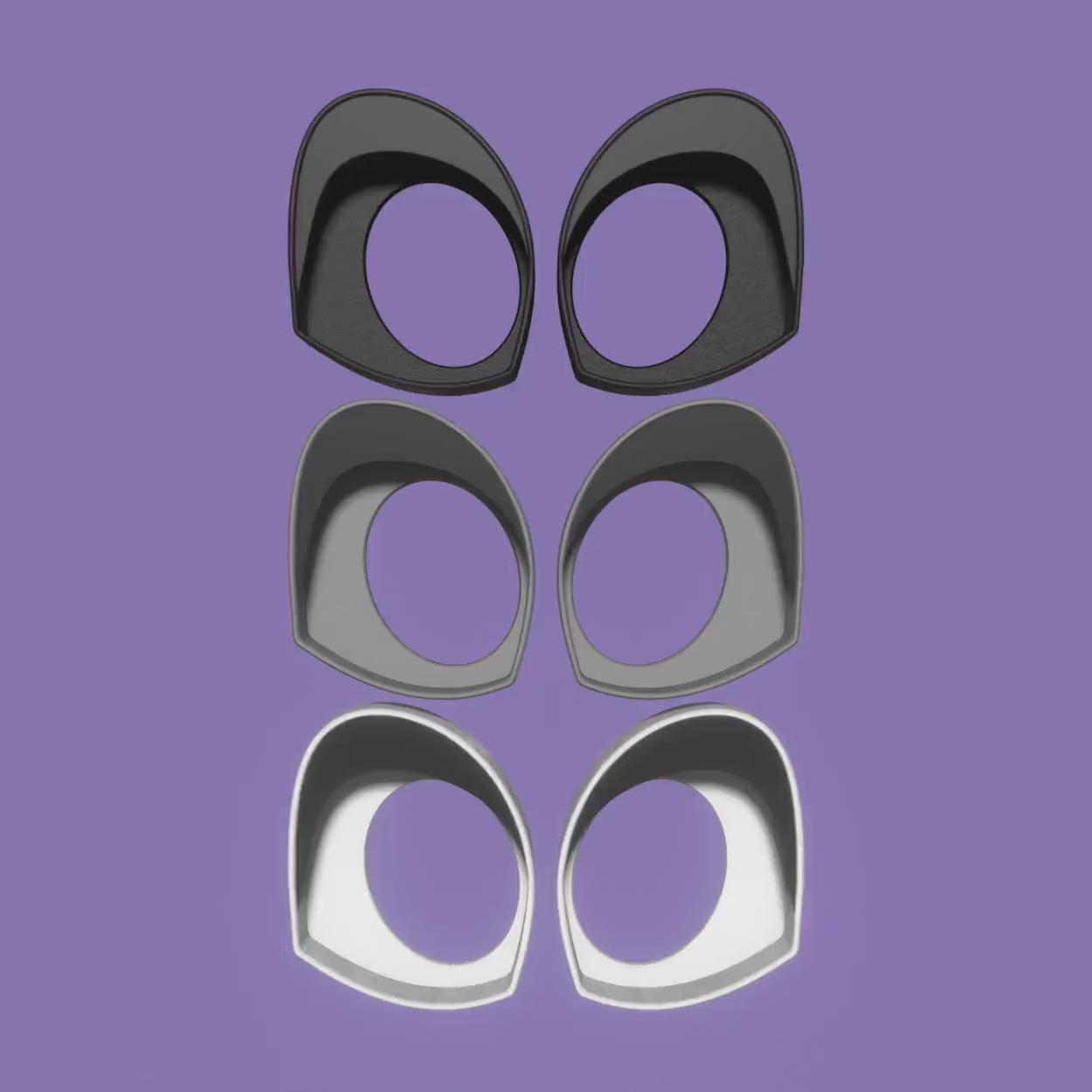 Fursuit Toony Eye blanks 3D Printed very high quality! For furries and costumes!