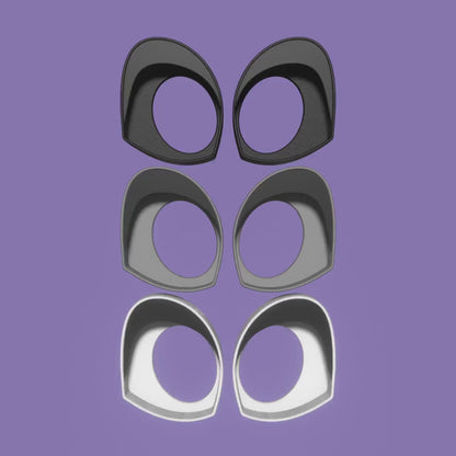 Fursuit Toony Eye blanks 3D Printed very high quality! For furries and costumes!