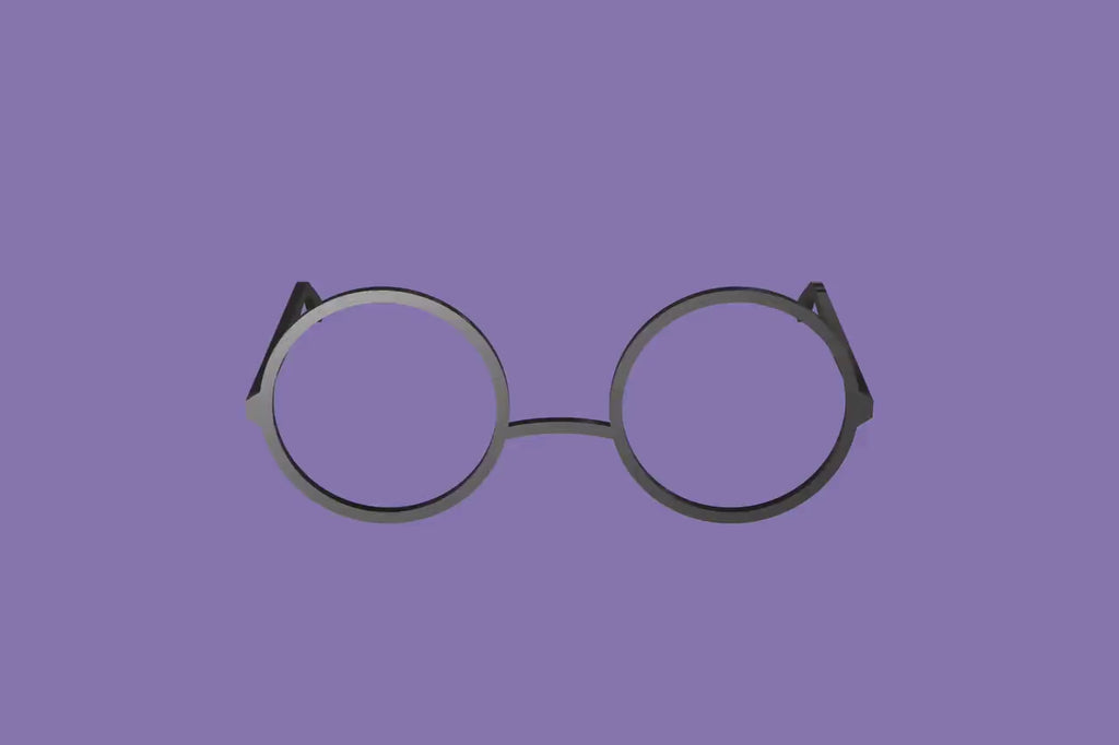 Round fursuit glasses 3D printed PLA+ Customizable Cosplay Eyewear