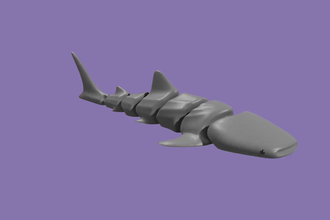 Articulated Whale Shark 3D printed Toy! (185mm)